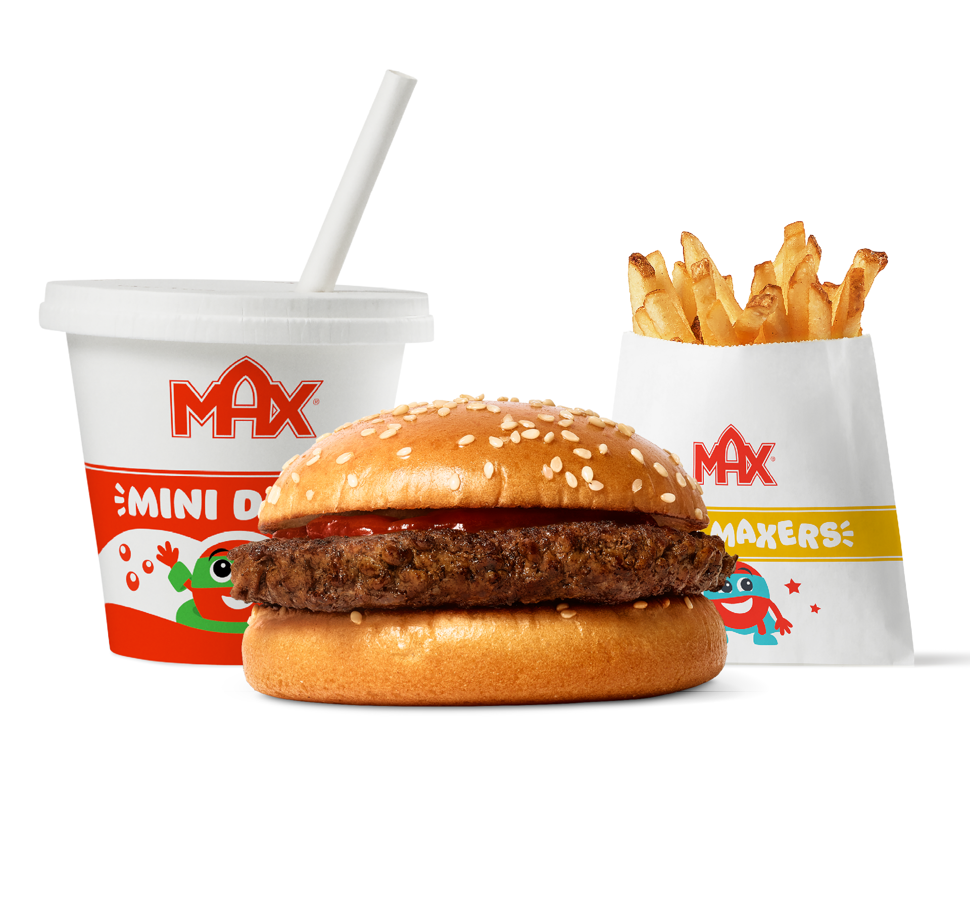 Hamburger med bare ketchup